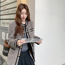 轻奢高级感小香风毛呢外套女秋冬2025新款小个子独特超好看高级感，女装毛呢外套，2C327