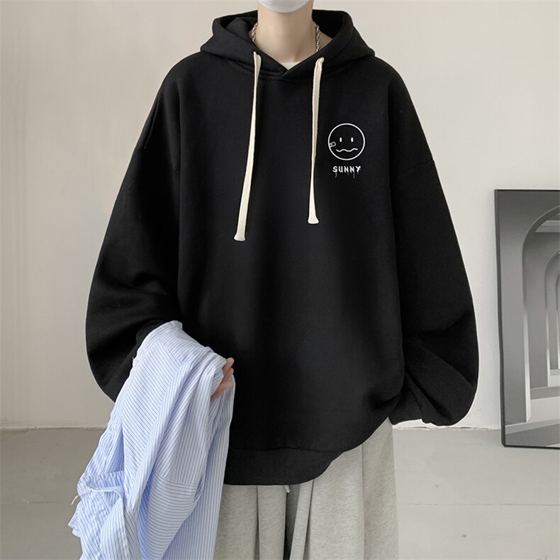 连帽卫衣男大码运动服帽衫外套WY2072-P35加绒款-P40,男装卫衣,电商A040