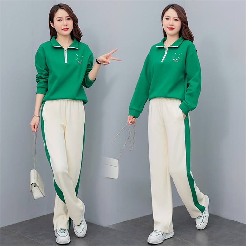 品牌卫衣运动套装女2025新款春秋款洋气妈妈休闲减龄两件套,女装套装/套裙,凝聚力