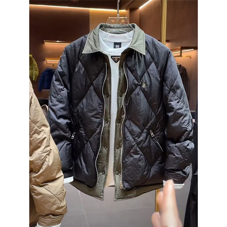 【假两件撞色鹅绒服】潮流冬季羽绒服轻薄保暖外套yrf119-TP245图片