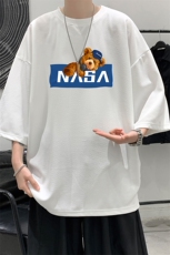 Q11247-P30NASA春夏季七分袖t恤男大码五分袖男短袖中袖大皂风，男装T恤，电商A040
