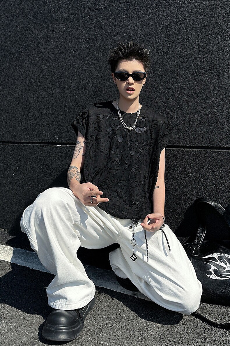 8XL-M重磅！特大码短袖T恤背心男宽松休闲百搭篮球服DX318P28,男装T恤,电商D206-1
