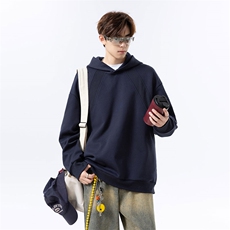 美式复古基础款上衣简约宽松连帽卫衣男W4678-P38【特价】，男装卫衣，电商A007
