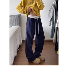 【002】弯刀卫裤男宽松直筒休闲裤阔腿运动裤A079-0400-P33，男装休闲裤，电商A079