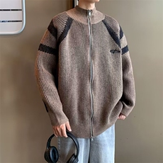 美式开衫毛衣男慵懒风休闲针织衫M5690P60，男装针织衫/毛衣，星座1116-2