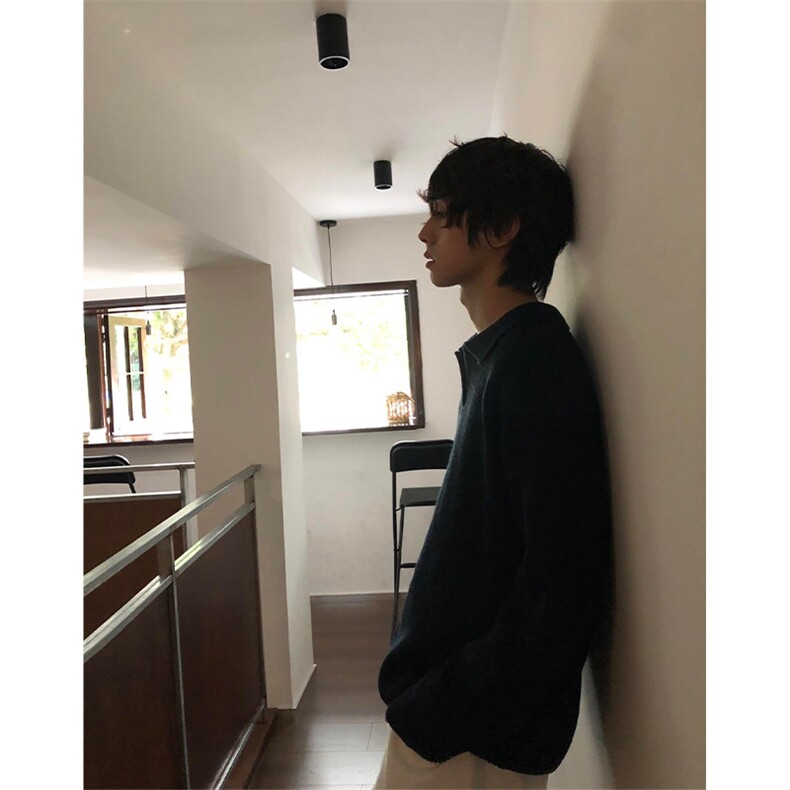 【有货】MY112LL-特P50cleanfit翻领毛衣男美式复古针织衫,男装针织衫/毛衣,星座1007（原301D）
