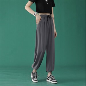 夏季新款休闲束脚百搭长裤2023-特批20，女装休闲裤，星座718-1