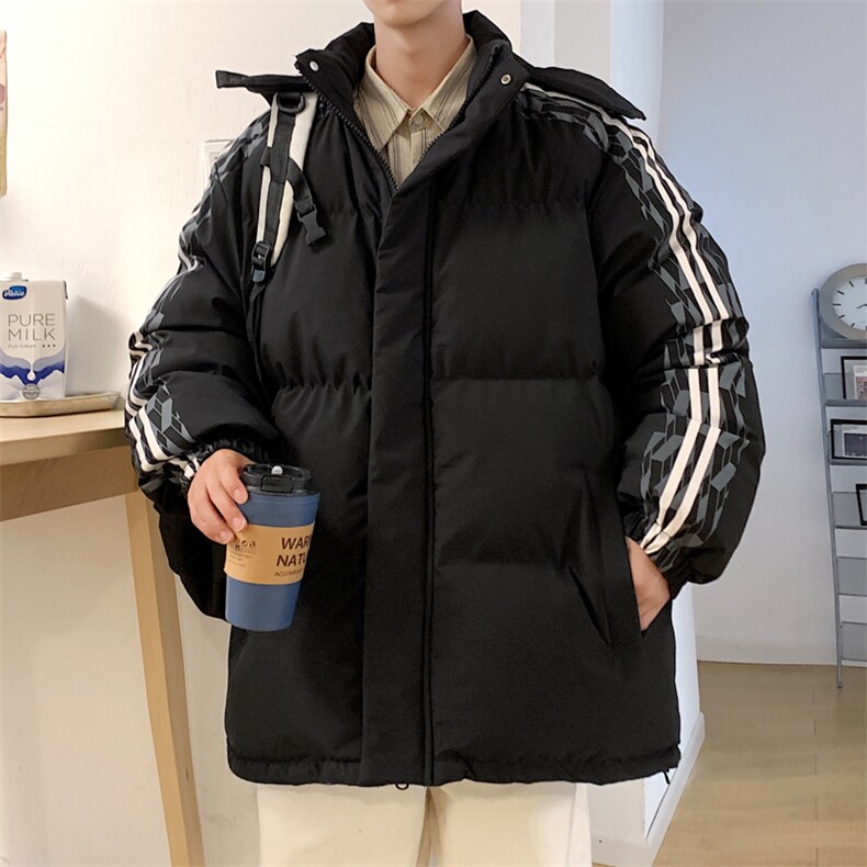 港风2025新品冬季宽松情侣装男装棉衣棉服冬装加厚外套D001-P105图片