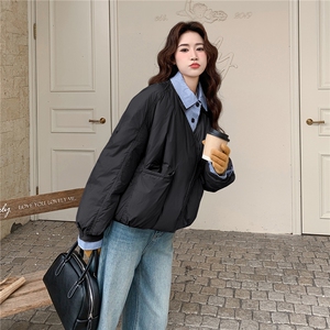 现货主推假两件拼接羽绒服1826款P265-K355图片