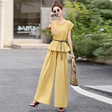 2025年夏季优雅浪漫时尚收腰两件套，女装套装/套裙，歌伊格美