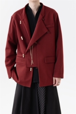 秋冬新风中山装金竹刺绣立领西装男女高级感宽松西服外套JK206，男装西服，星座305A（原312A-1）