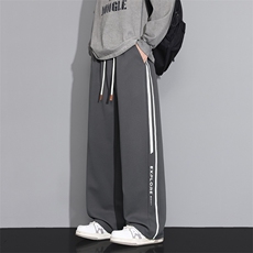 直筒裤子秋季运动裤男士宽松休闲百搭痞帅阔腿长裤潮Q29165-特P35，女装休闲裤，星座610（原A335）