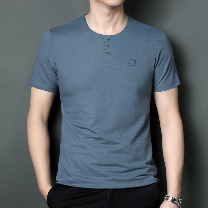 SQY9816男式2023年夏季新款T恤男短袖商务时尚休闲体恤男装P55,男装T恤,电商B360