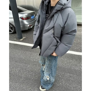 常规款拉链冬季小众设计感棉衣加厚棉服外套潮连帽标准青少年2467图片