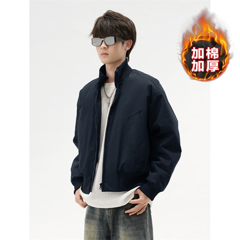 现货10w件防水大码短款棉衣夹克大码休闲外套男J5232J加棉-特P55,男装夹克,电商A001