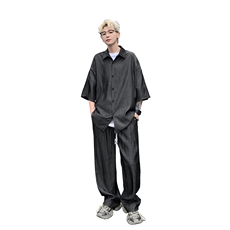 量大优供视频激光冰丝套装男CP69TZ-特p60，男装休闲套装，电商B371