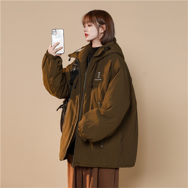 现货中性冲锋棉衣女刺绣连帽棉服1118-1-Q121-P85限价108,男装棉衣,星座1118-1