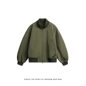 JK741-M-3XL-P45-现货-美式cleanfit短款飞行员夹克立领外套图片