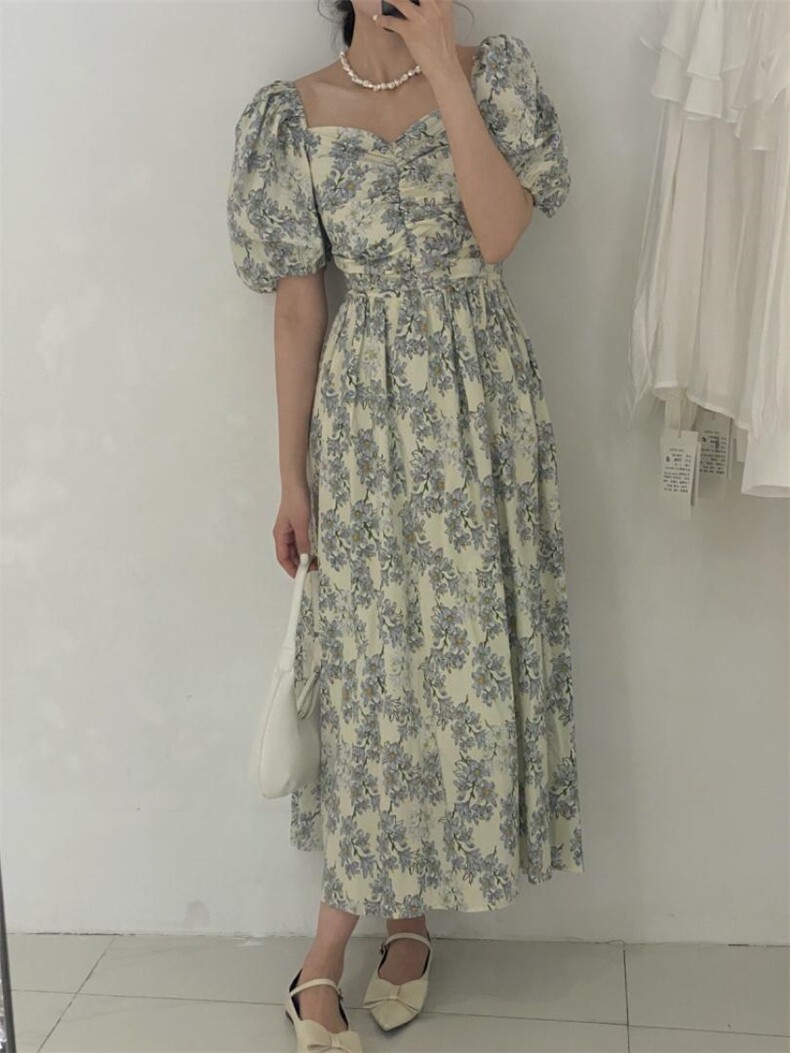 碎花长裙，其它，驿谷