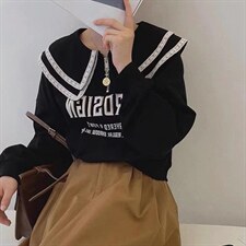 卫衣百搭款，女装卫衣/绒衫，茶玛