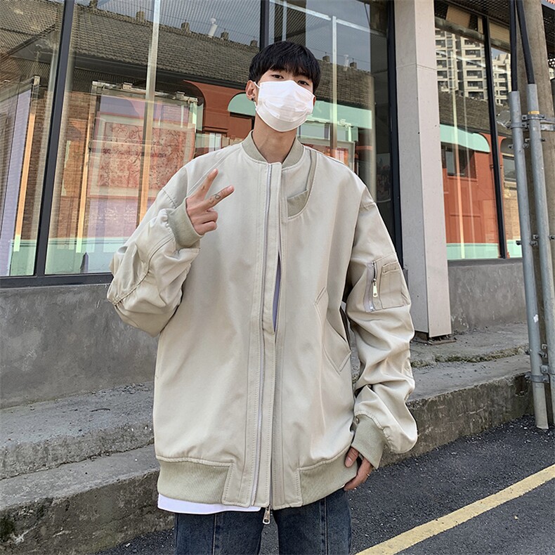 Wt343-P55美式复古飞行员夹克棒球服图片