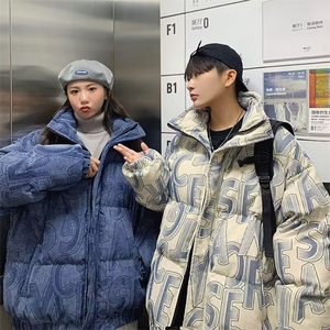 灯芯绒棉服男冬季棉袄加厚棉衣宽松潮牌休闲面包服图片