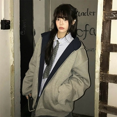 抖音得物高品质二开25秋冬美式重磅宽松结构双面连帽卫衣外套W68，男装卫衣，电商A486