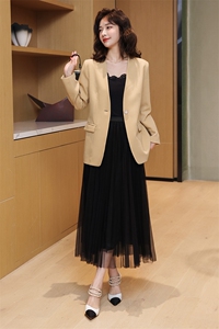 2024春秋新款小个子西装外套女韩版高级感气质女神范休闲西服套装图片