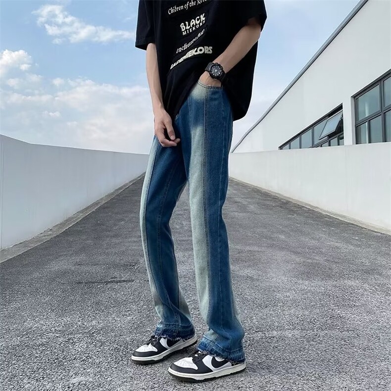 青春流行潮流简约微弹潮文艺秋季新款气质慵懒男牛仔裤K696P45,男装牛仔裤,星座1116-2