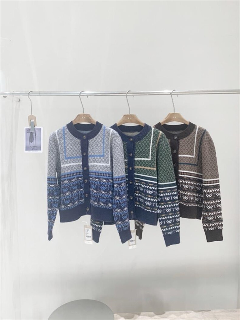 森系开衫毛衣，女装针织衫/毛衣，里奈(1F)