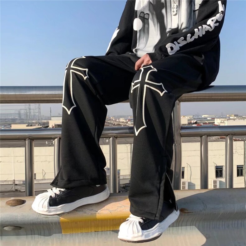男春季潮流时尚休闲长裤拖地裤Z82P35,男装休闲裤,星座1116-2