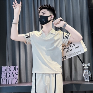 短袖polo衫男社会小伙店主风301C-PL27-P48控68 一套货号TZ01-P88图片
