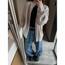 现货加绒加厚慵懒风宽松毛衣开衫针织衫外套H33-特P常规55/加绒70，男装针织衫/毛衣，星座1212