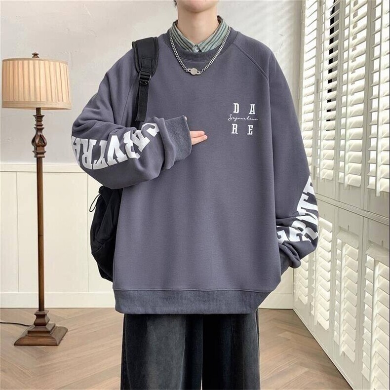 71946-P45春季休闲时尚卫衣男长袖打底衫,男装卫衣,电商D310B