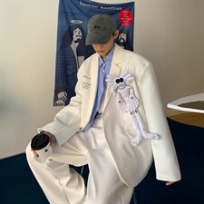 【2025秋冬】送玩偶一套货号2155西装货号2155Y西裤货号2155K,男装西服套装,星座112A