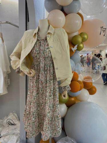 现货 韩版碎花连衣裙 休闲外套,女装连衣裙,阿M