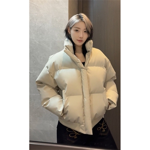 冬季PU皮棉服美式棉袄cleanfit短款面包服棉衣外套MF3688-特P68图片