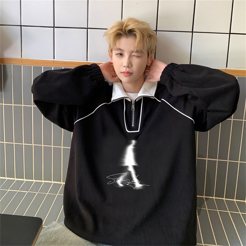 特P48控8835棉65聚酯纤维POLO衫休闲宽松卫衣LP522，男装Polo衫，电商B370