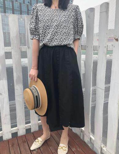 碎花小衫，女装，橙色恋人