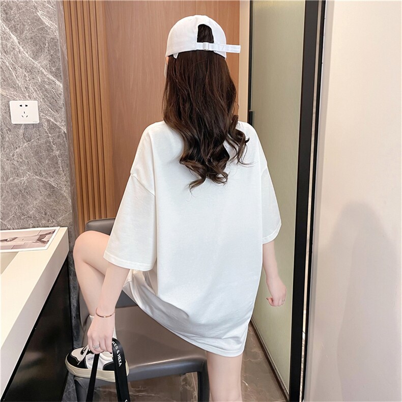 MT515夏季纯棉后包条抖音质量印花卡通大码上衣短袖t恤女P38,女装T恤,星座309B-2