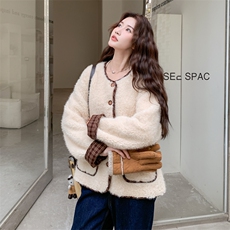 新品有货！温柔风毛毛外套2C213-913-P185-K268，女装短外套，2C213