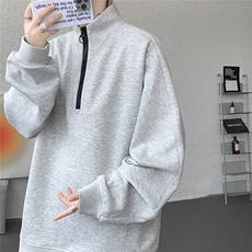 现货WY5532-P46特M-5XL高品质解构拉链立领卫衣，男装卫衣，电商D232