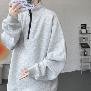 现货 WY5532-P46特   M-5XL高品质解构拉链立领卫衣图片