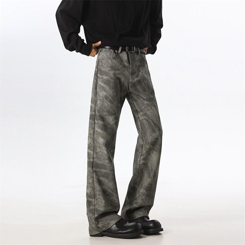 特批无差价加厚皮裤迷彩色修身微喇休闲裤男女同款822/P58，男装皮裤，星座902A