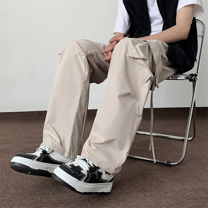 户外工装冲锋裤男款春夏高街潮牌直筒长裤美式休闲裤子K517/P48图片