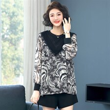 2023春装新款衬衫花色舒适显瘦潮流简约时尚经典大方，女装衬衫，丽影随形