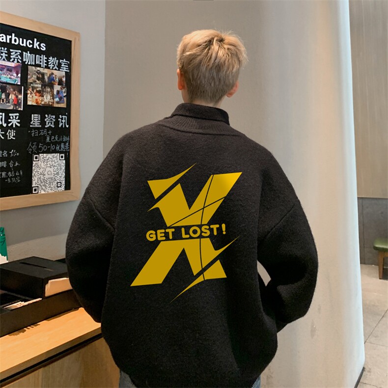 高质量！秋冬高领毛衣加绒加厚翻领针织衫男毛衣FL231-特p38,男装针织衫/毛衣,电商B367