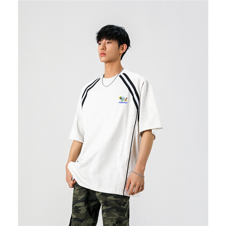 腊肠狗刺绣凉感速干运动美式潮牌大码M-5XL短袖T恤DX78019P35控58,男装T恤,星座226-1