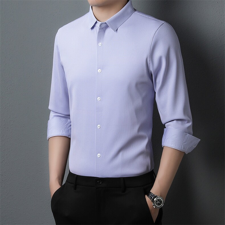 CA10102011钱塘2020-2冬季厚款商务休闲中年男士厚款衬衣P77,男装衬衫,钱塘207-2