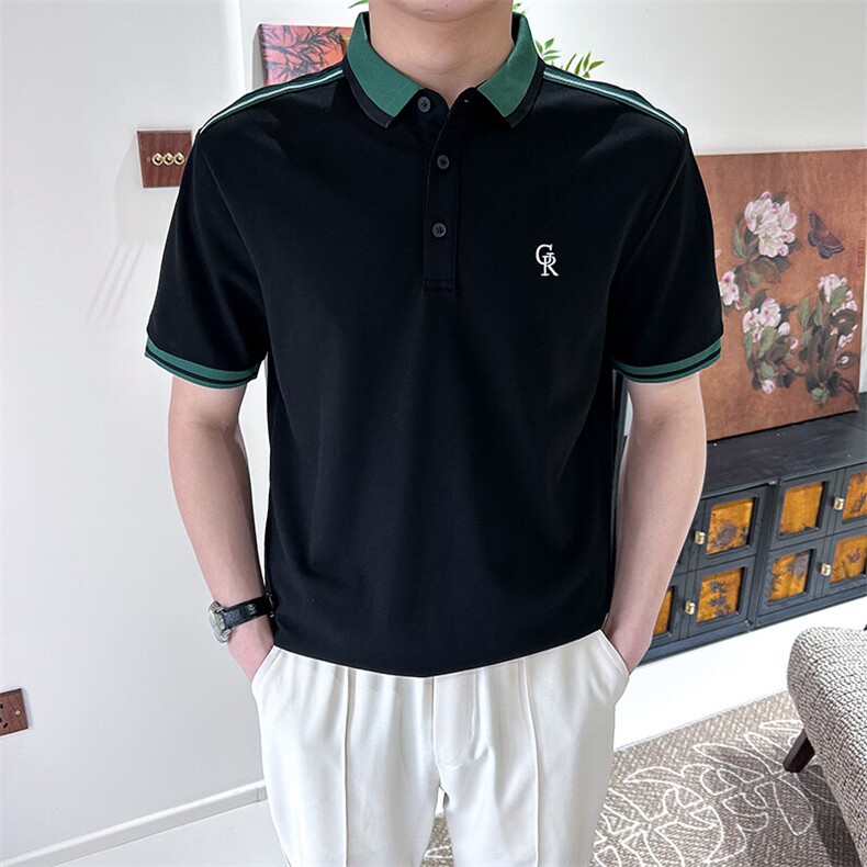 夏季短袖polo衫设计款刺绣半袖T恤A3104-P50,男装T恤,星座1012-1